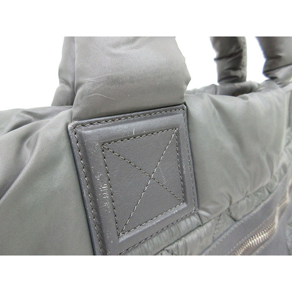 CHANEL Coco Cocoon Tote Bag Handbag khaki Green - Picture 8 of 11